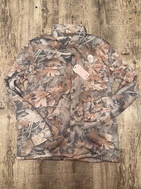Nomad Floral Pattern Shirt - Brown and Gray